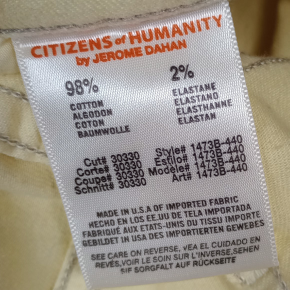 Citizens of Humanity Carlton Twill Retro High Rise Women's Jeans Size 28 - Picture 4 of 7